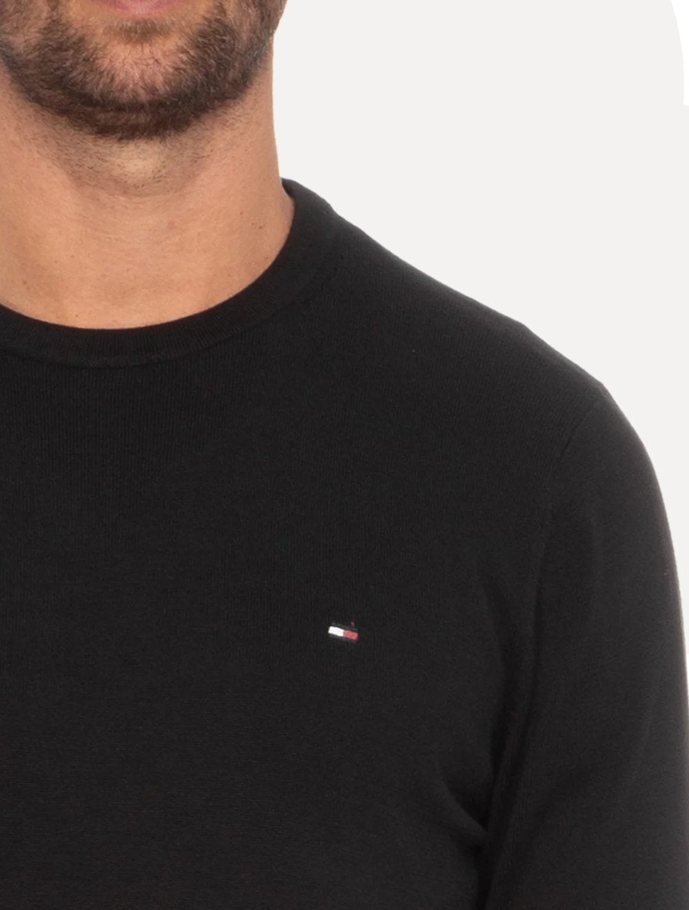 Suéter Tommy Hilfiger Masculino Signature Crewneck Preto