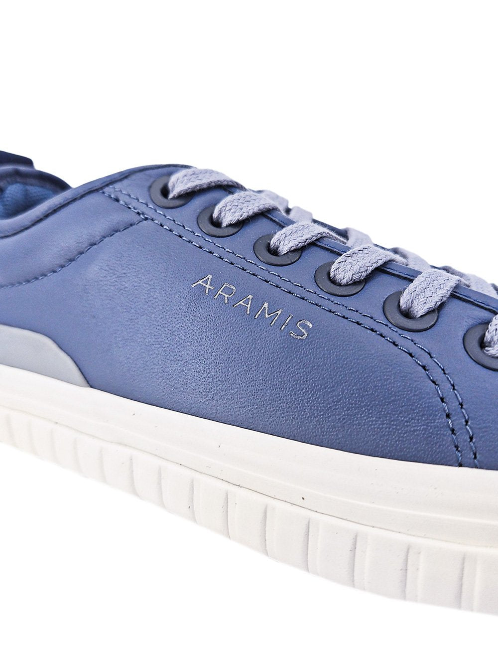 Tênis Aramis Masculino Couro Recortes Deep Leather Azul Índigo