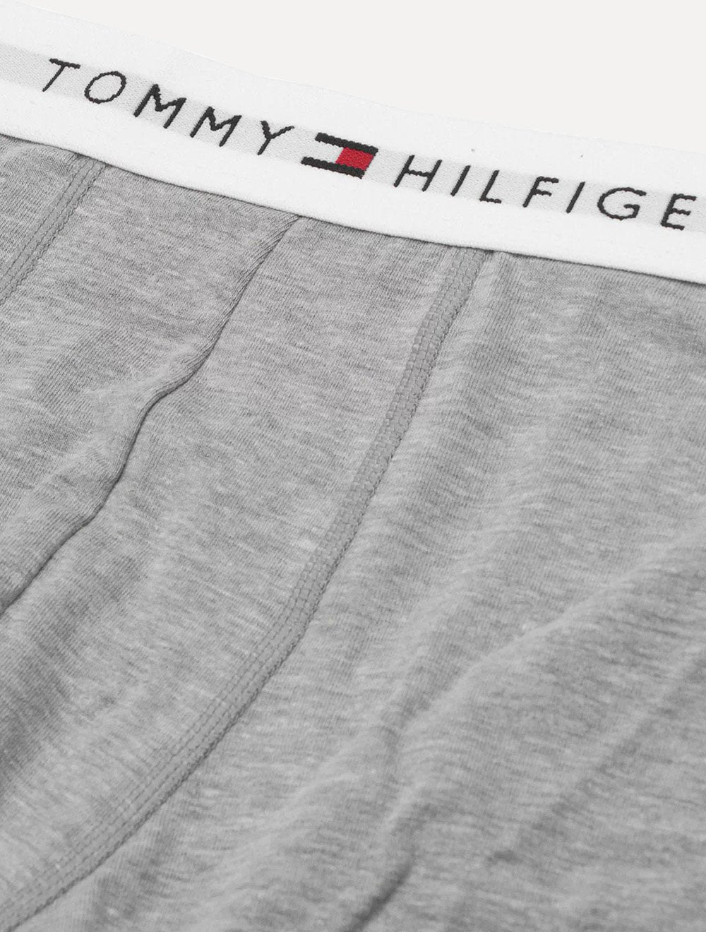 Cueca Tommy Hilfiger Cotton Stretch Boxer Trunk Preta/Cinza Pack 2UN