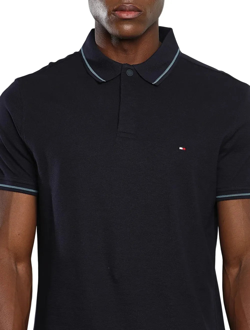 Polo Tommy Hilfiger Athletic Prep Pure Cotton Azul Marinho