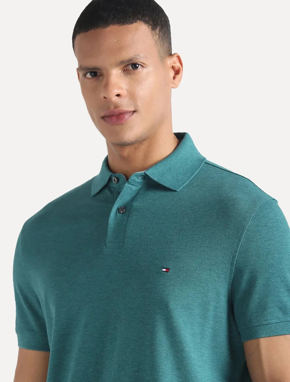 Polo Tommy Hilfiger Regular Piquet 1985 Verde Mescla