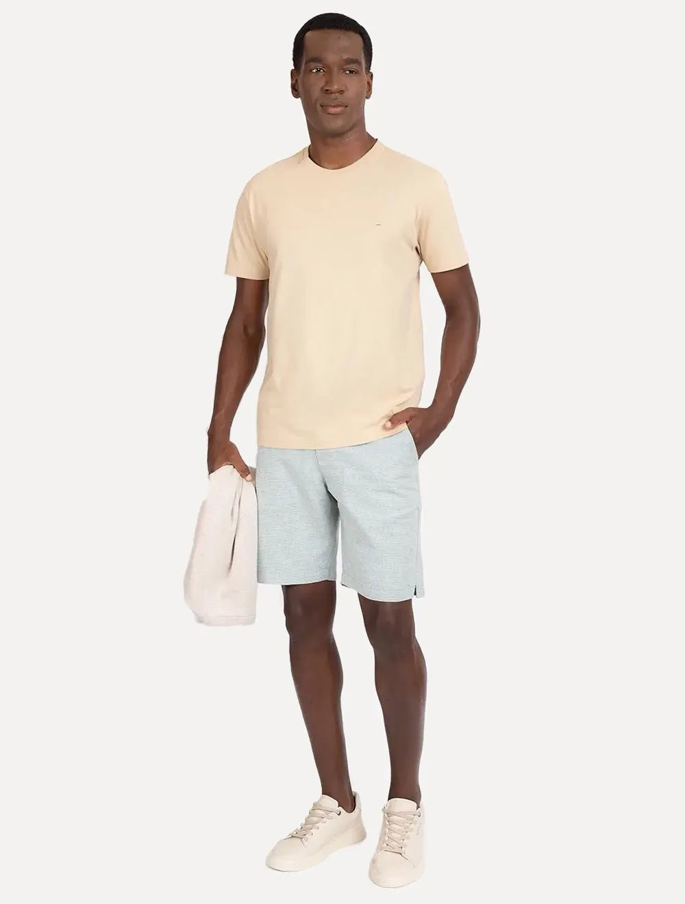 Camiseta Aramis Masculina Basic Lisa Caqui