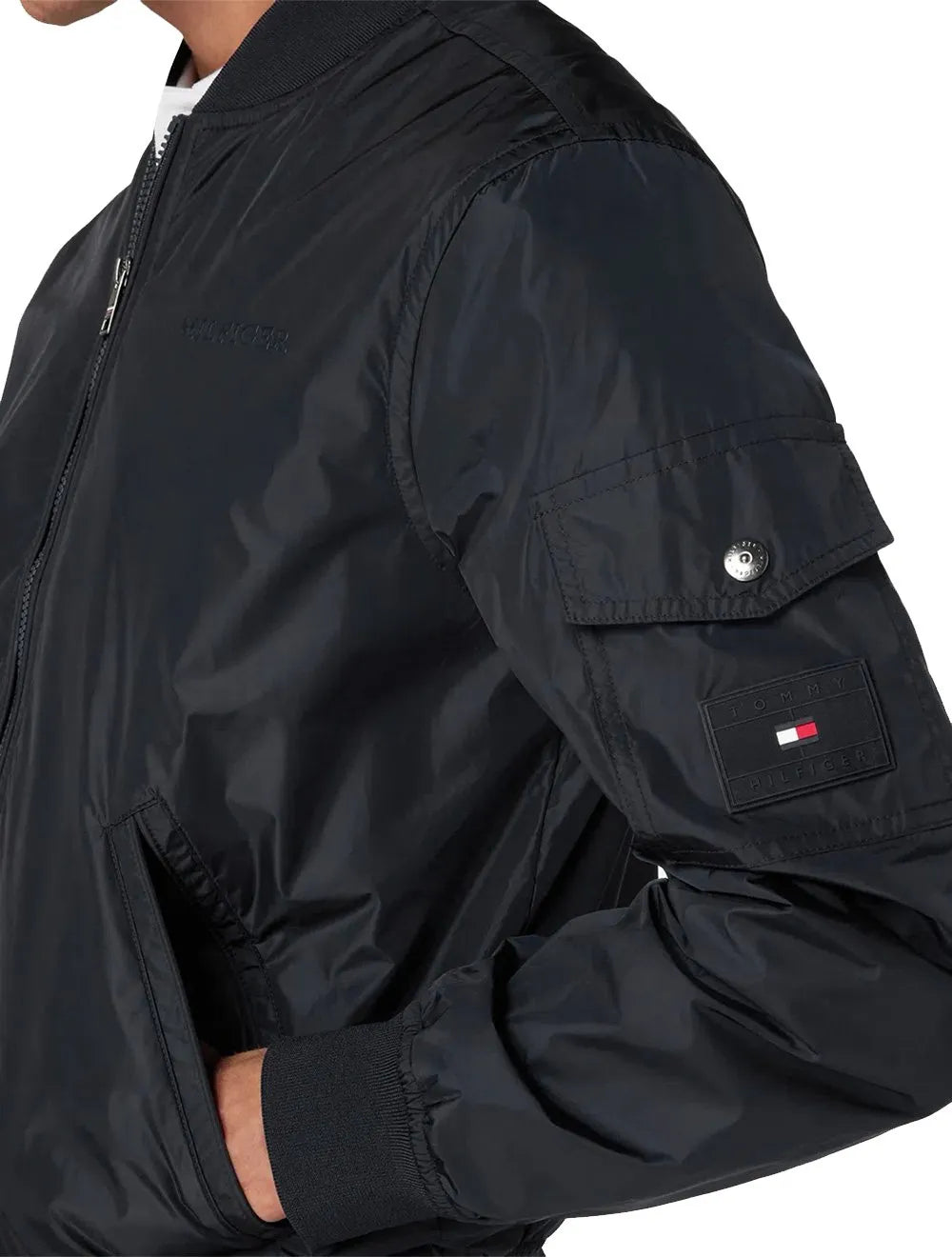 Jaqueta Tommy Hilfiger Masculina Varsity Bomber Azul Marinho