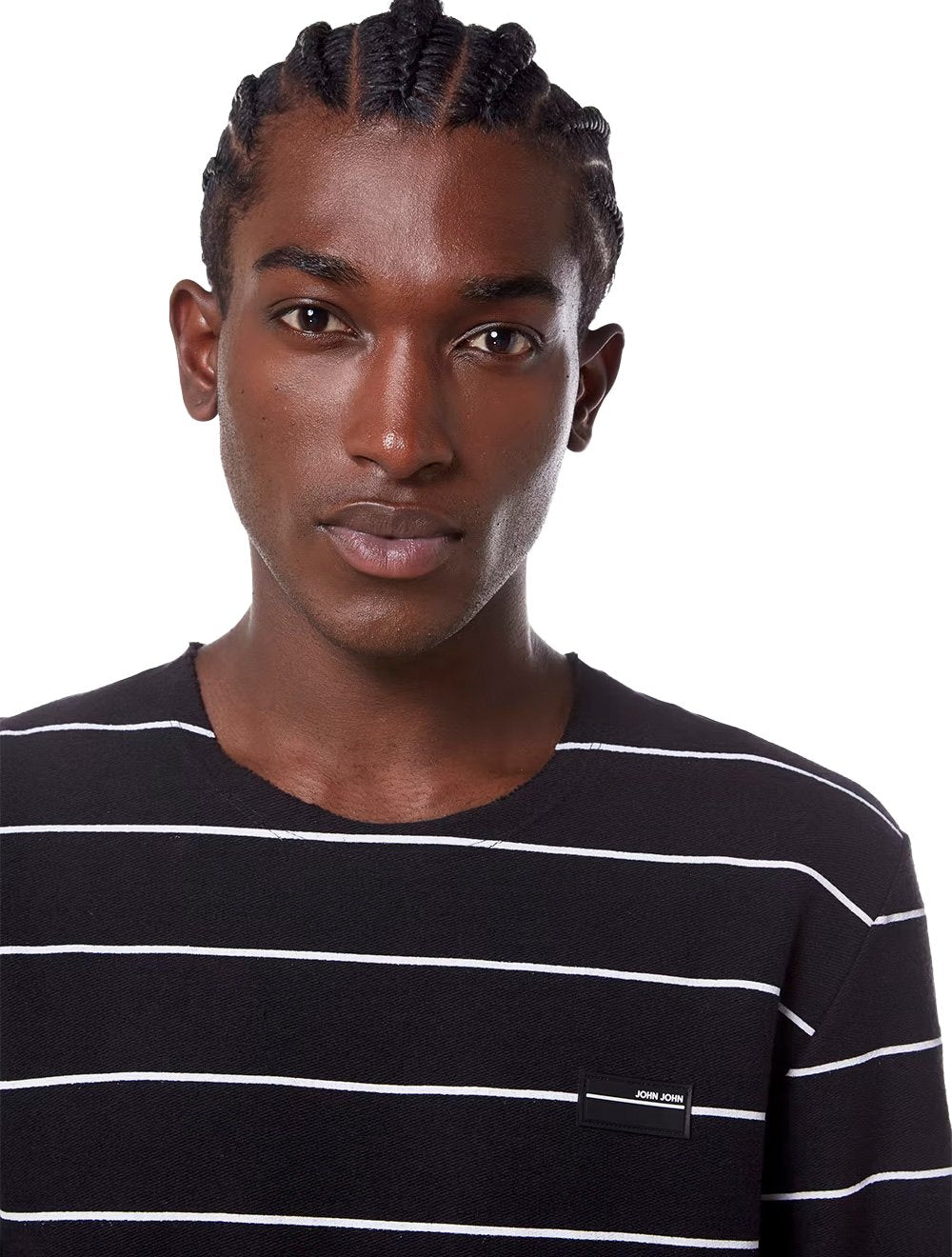 Moletom John John Masculino Stripes Black Preto