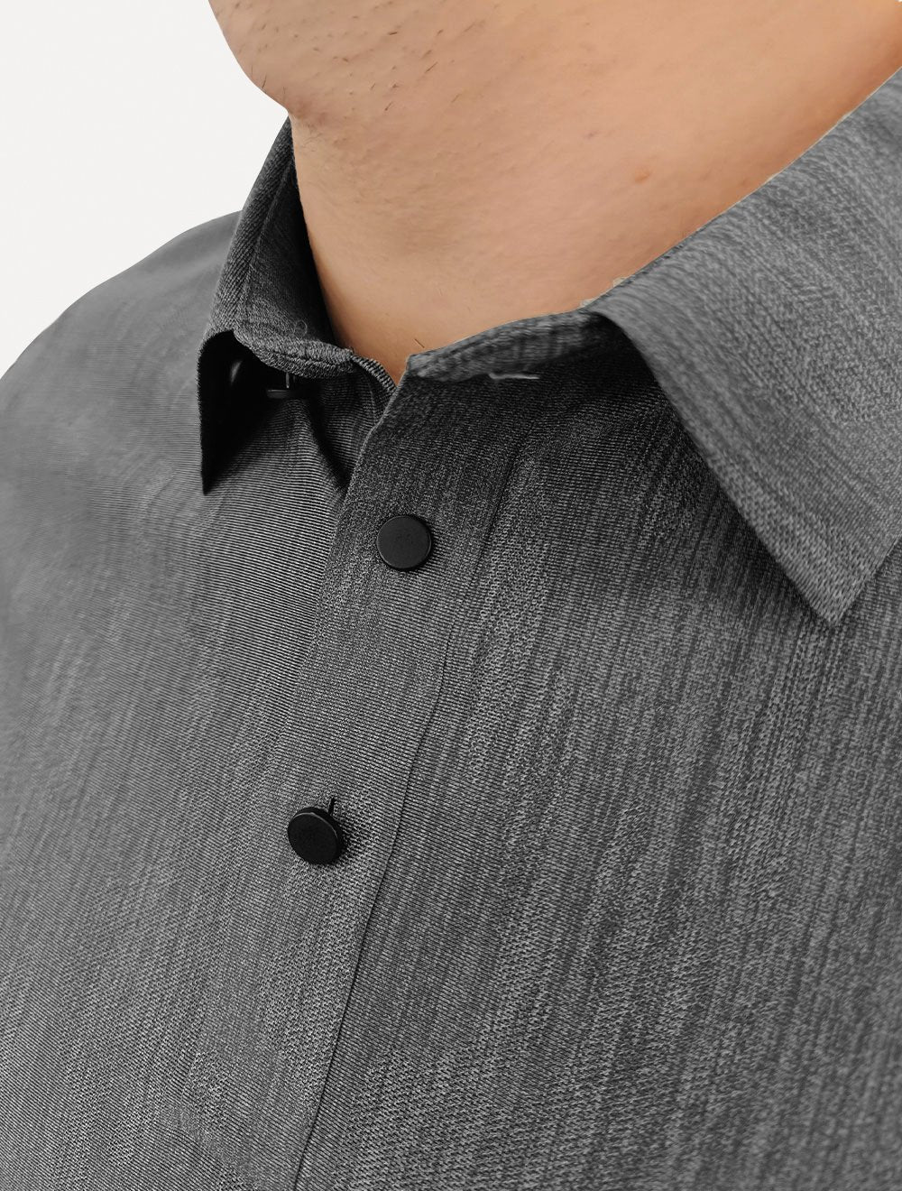 Polo Pacific Blue Masculina Basic Melange Grafite Mescla