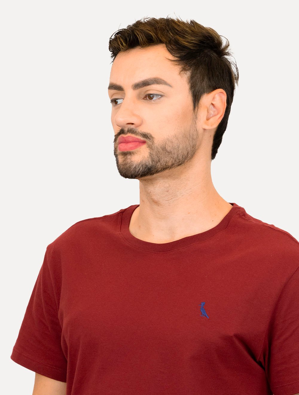 Camiseta Reserva Masculina Basic Navy Woodpecker Bordô