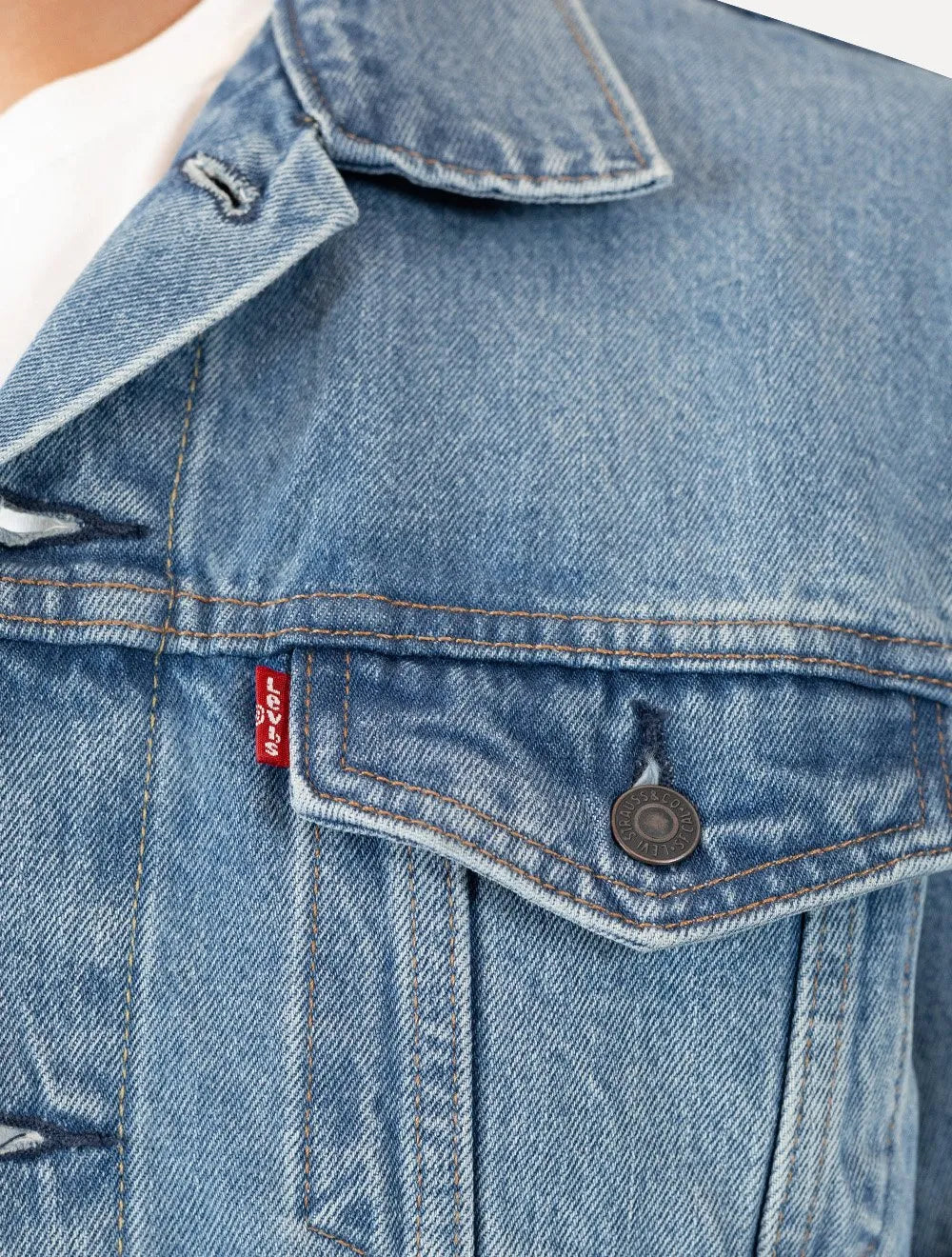 Jaqueta Levis Jeans Masculina Trucker Stonewash Clara
