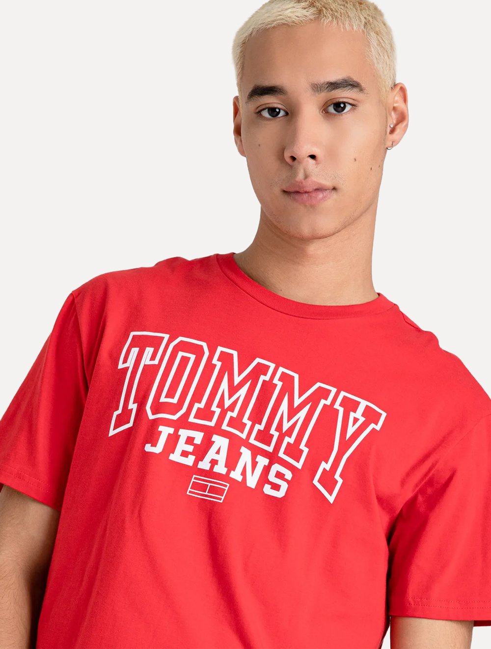 Camiseta Tommy Jeans Masculina Arc Entry Graphic Vermelha