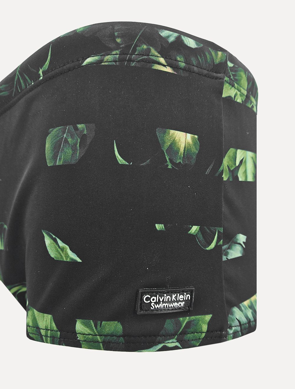Sunga Calvin Klein Swimwear Listras Folhagem Vertical Verde Escuro