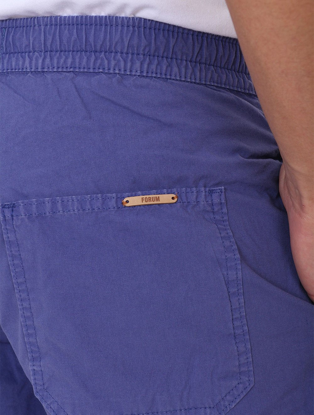 Bermuda Forum Masculina Sarja Azul Cobalto