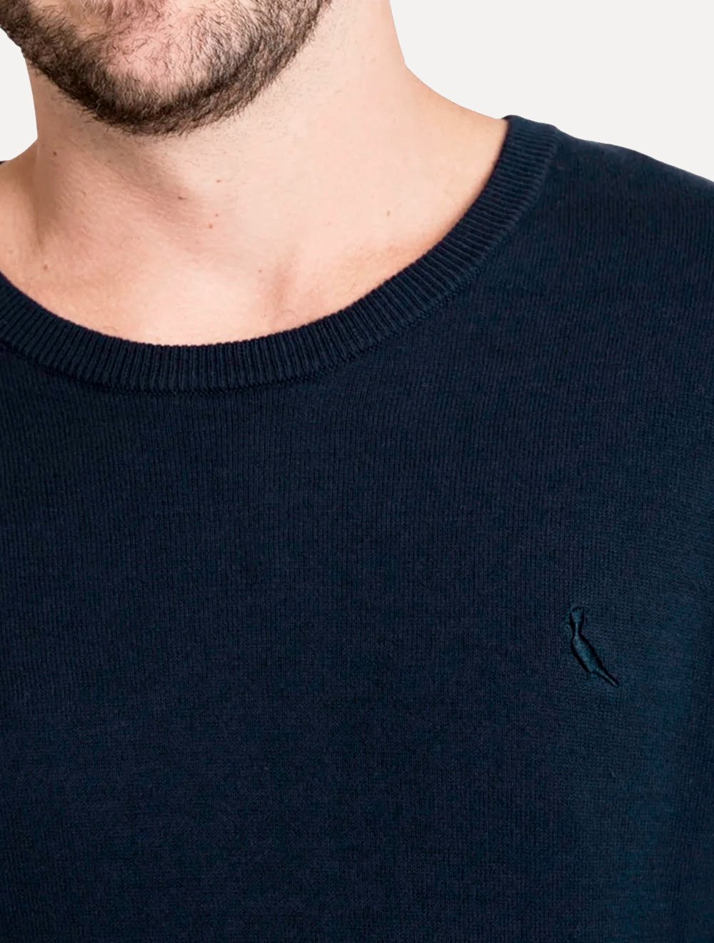 Suéter Reserva Masculino Tricot Basico Gola Careca Marinho