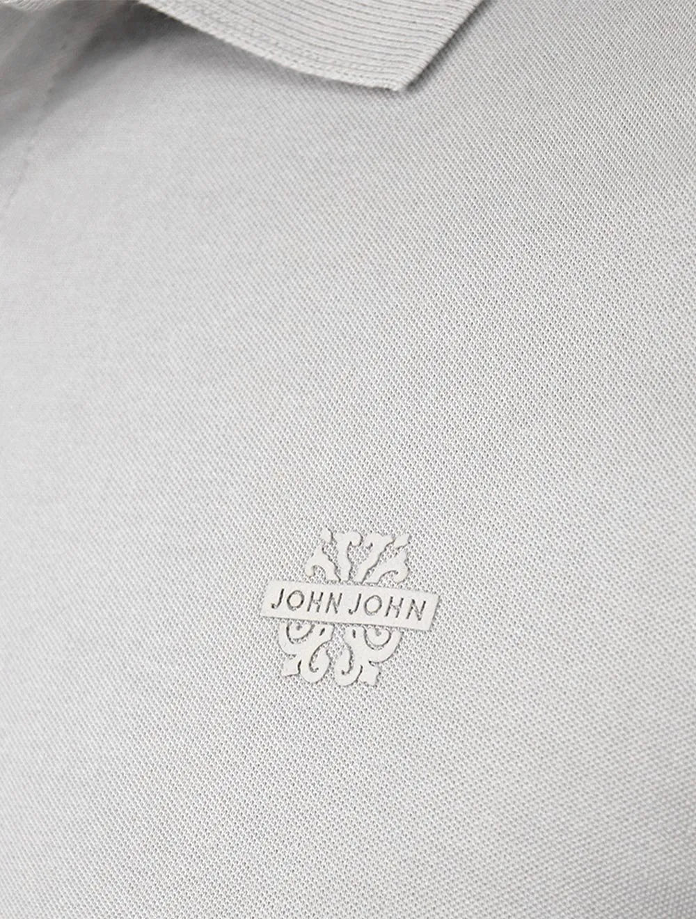 Polo John John Masculina Light Transfer Cinza