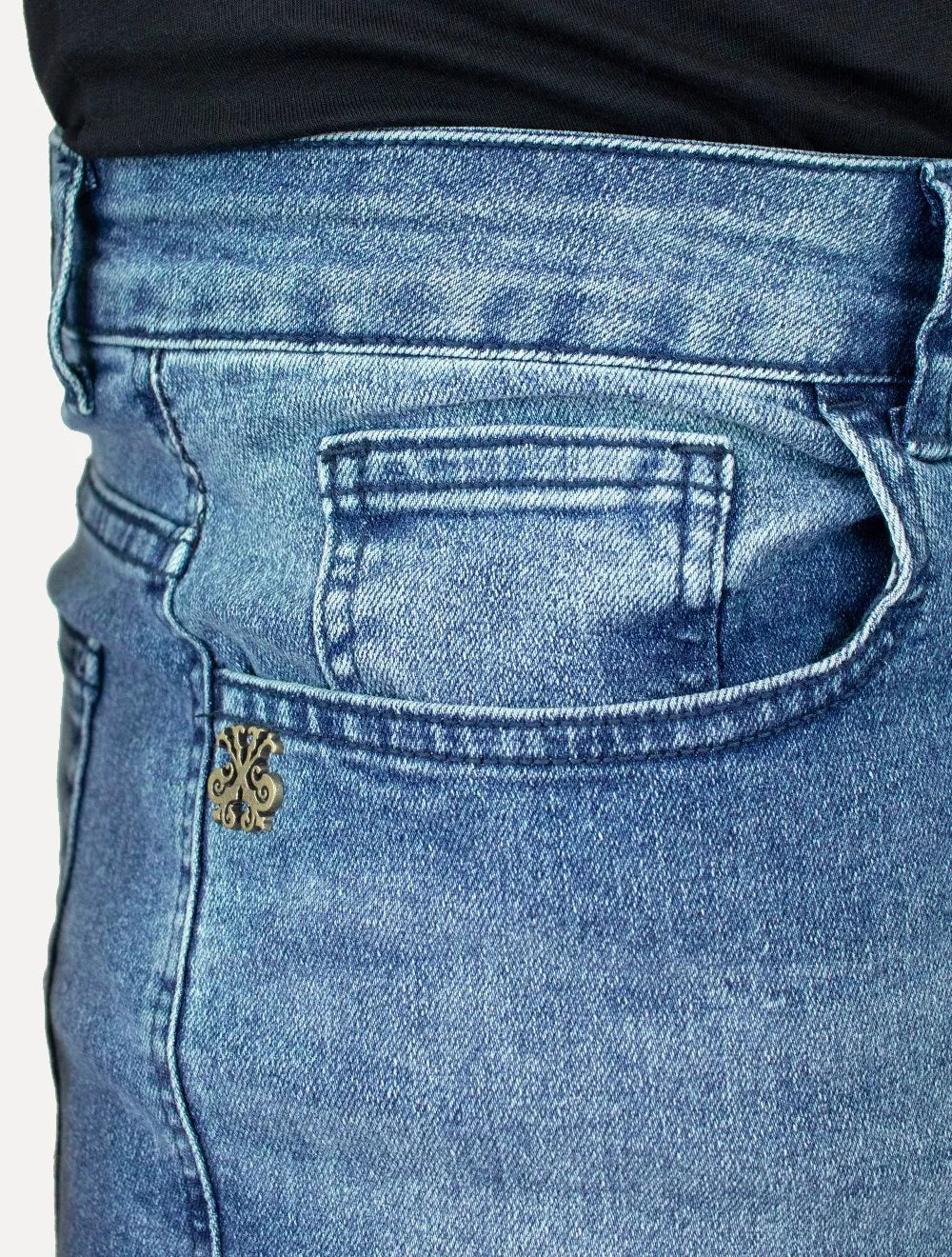 Calça John John Masculina Slim Antuerpio Azul Médio