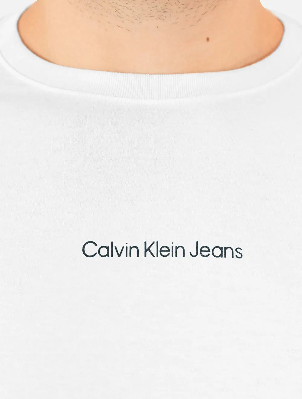 Camiseta Calvin Klein Jeans Masculina Institutional New Logo Branca