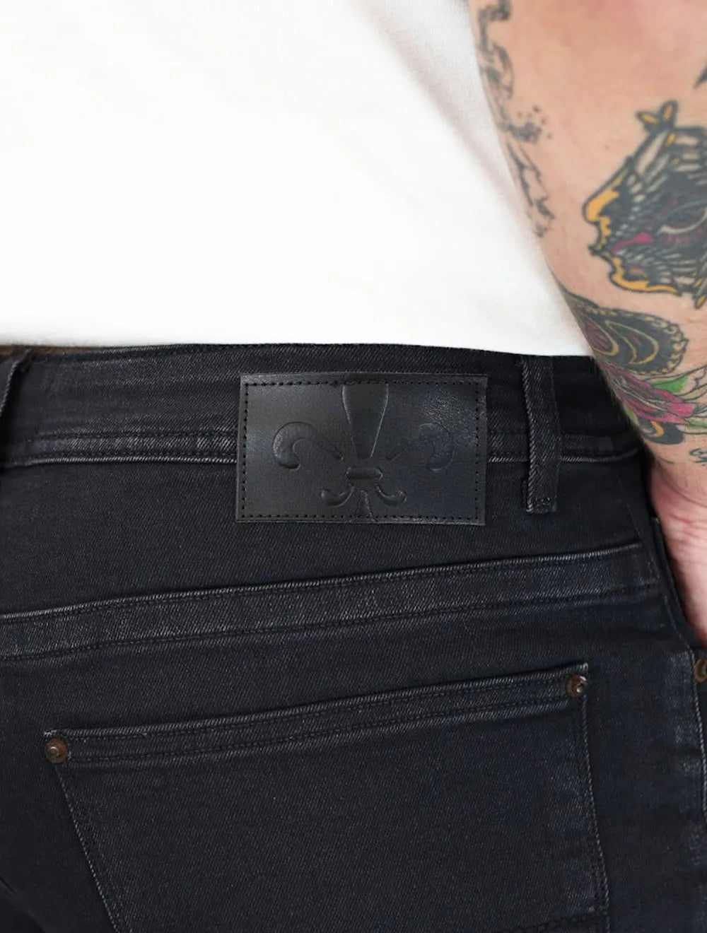 Calça Dudalina Jeans Masculina Concept Five Pockets Preta