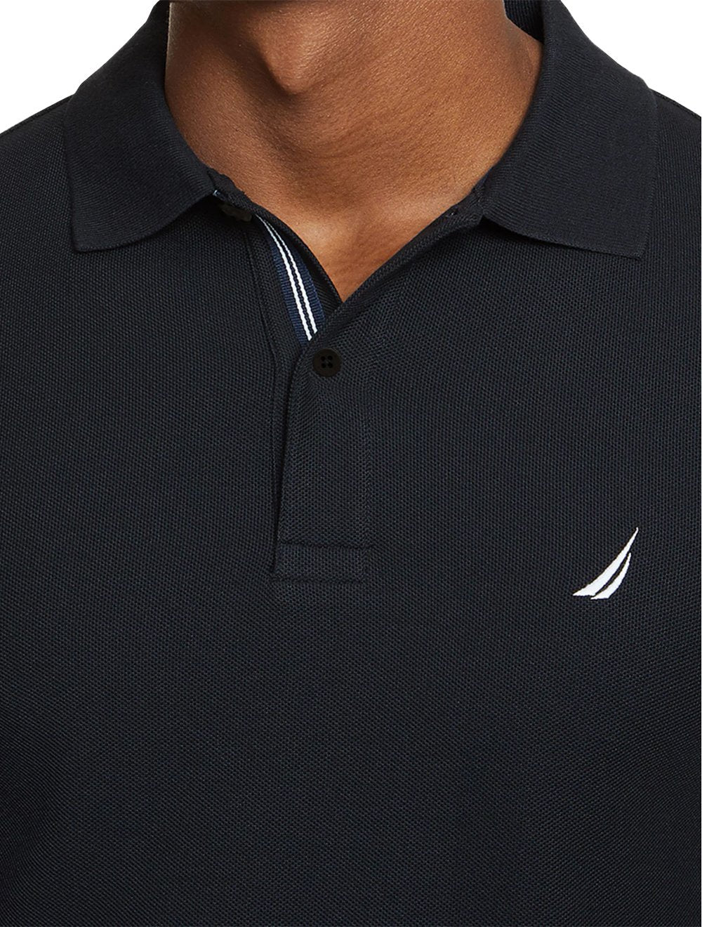 Polo Nautica Masculina Piquet Performance Deck Preta