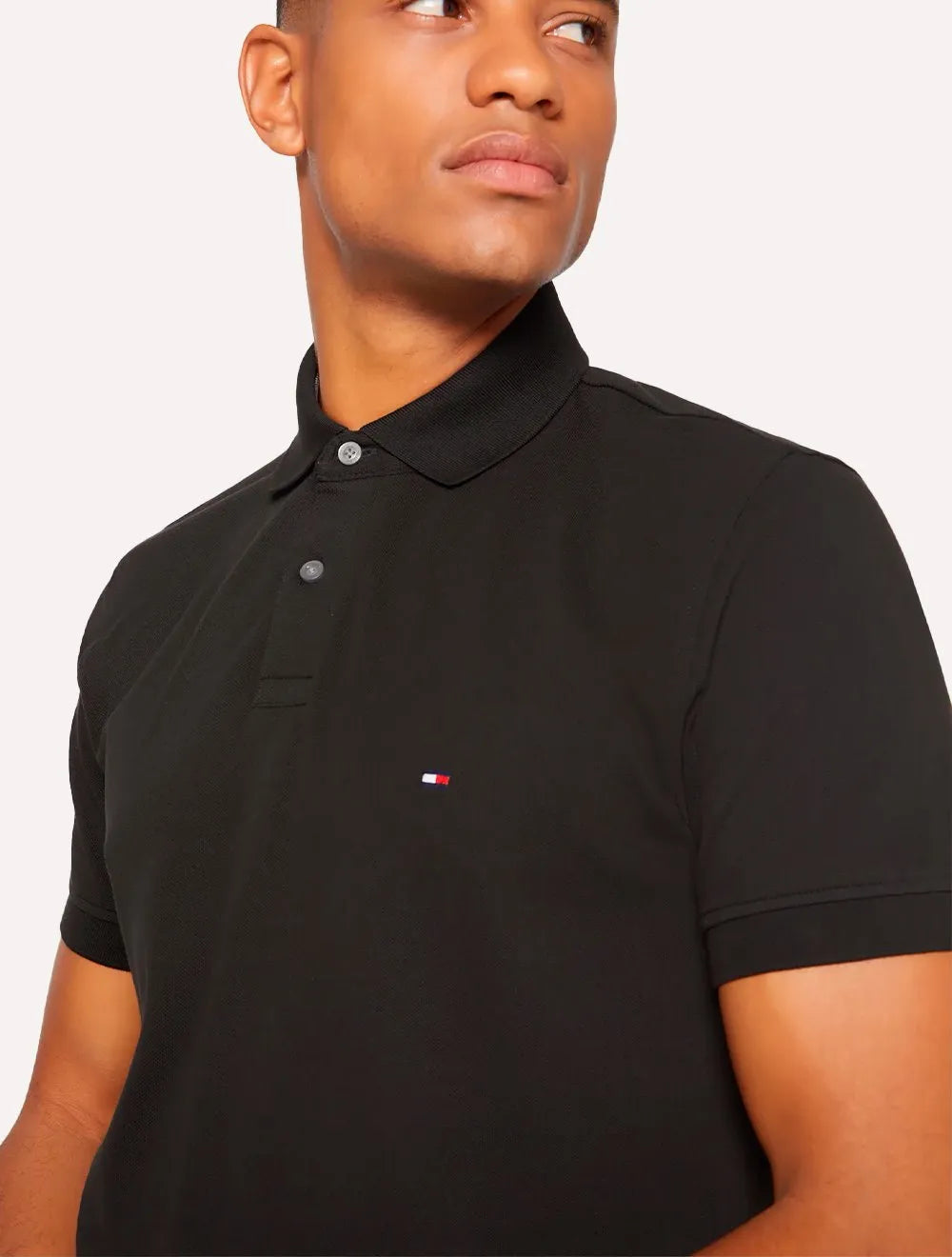 Polo Tommy Hilfiger Masculina Regular Piquet 1985 Preta