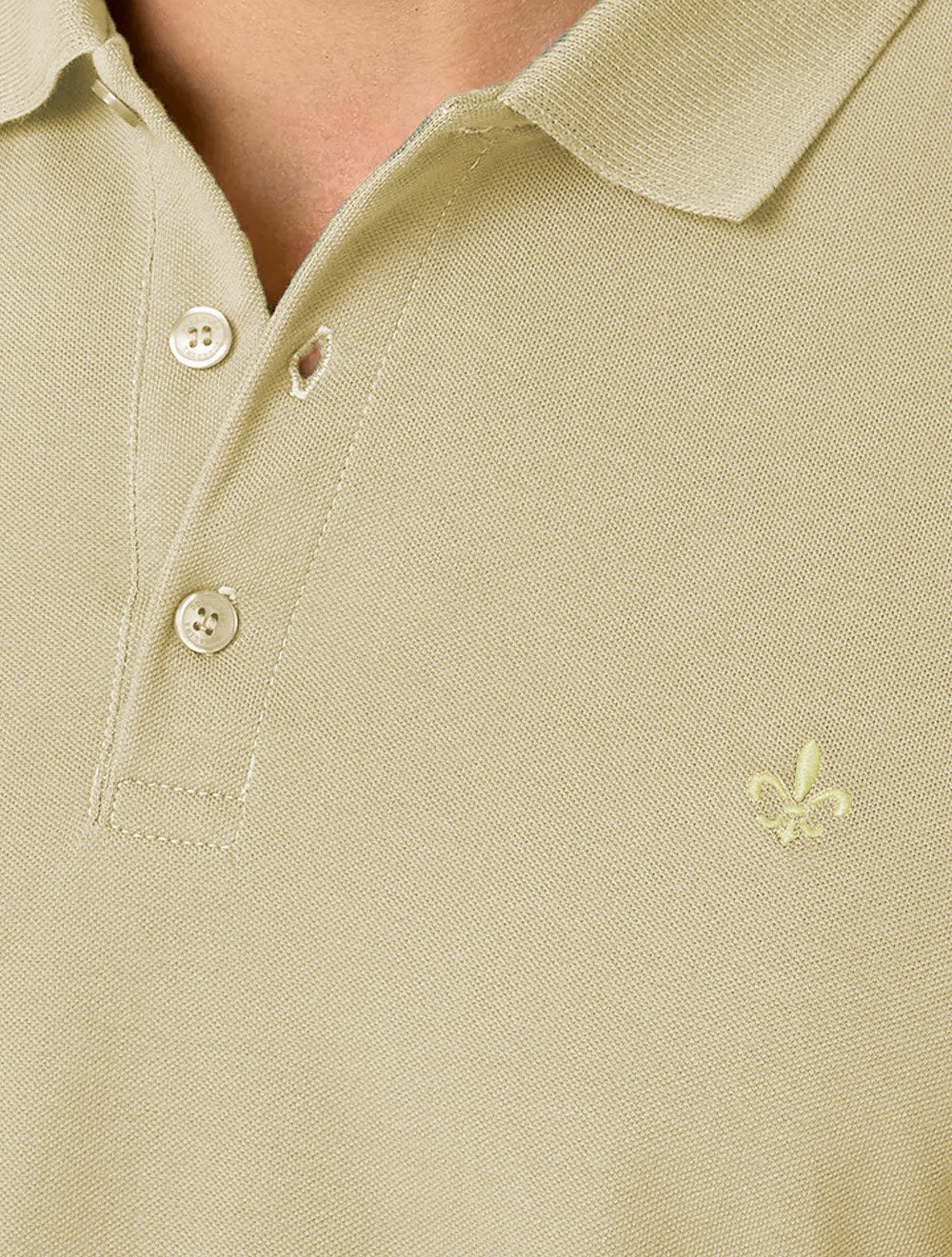 Polo Dudalina Piquet Essentials Básica Cotton Amarelo Médio