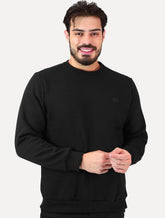 Blusão King & Joe Masculino Moletom Crewneck Logo Peito Preto