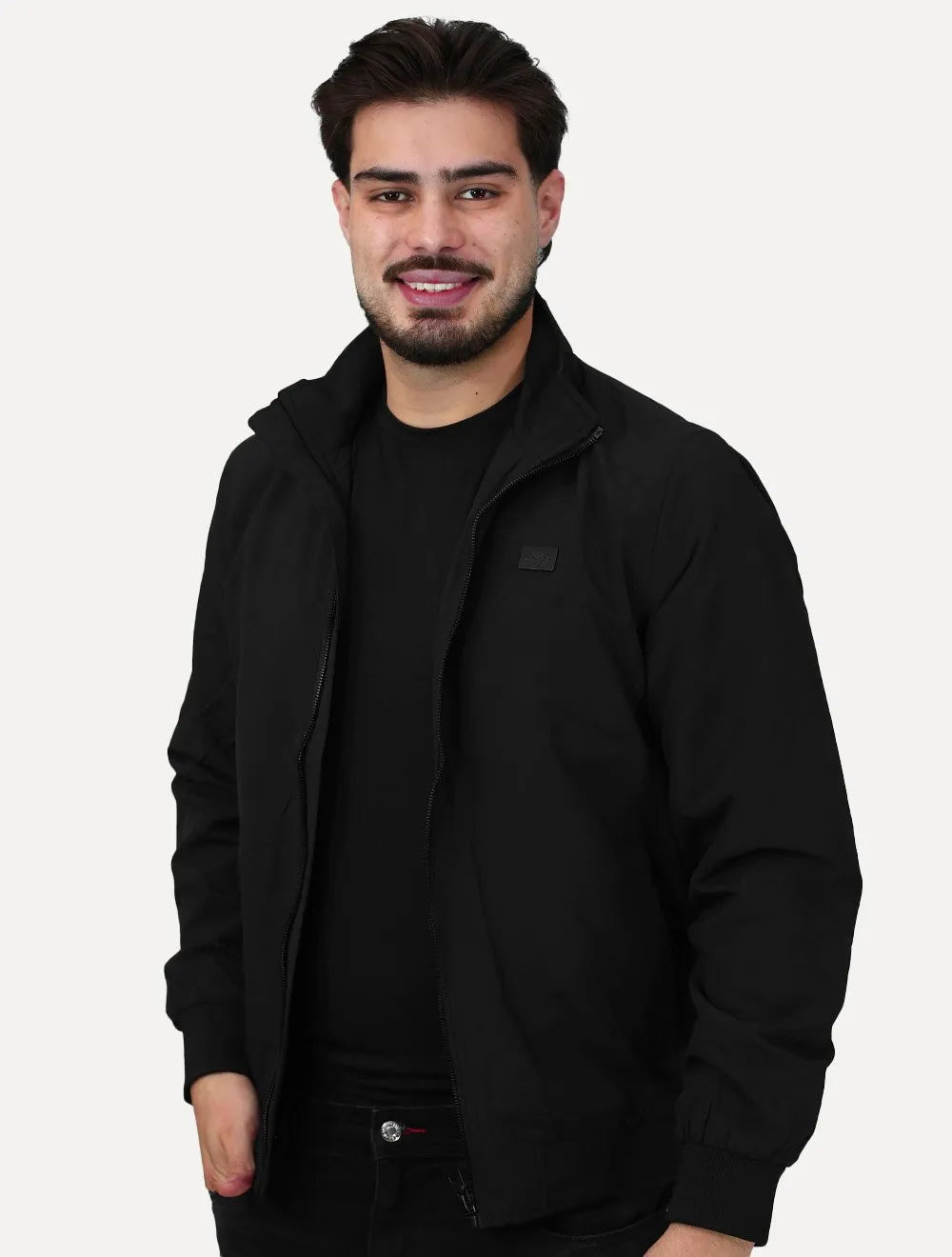 Jaqueta King & Joe Masculina Nylon Premium Golf Preta