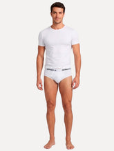 Cueca Sergio K Slip Branca Pack 2UN
