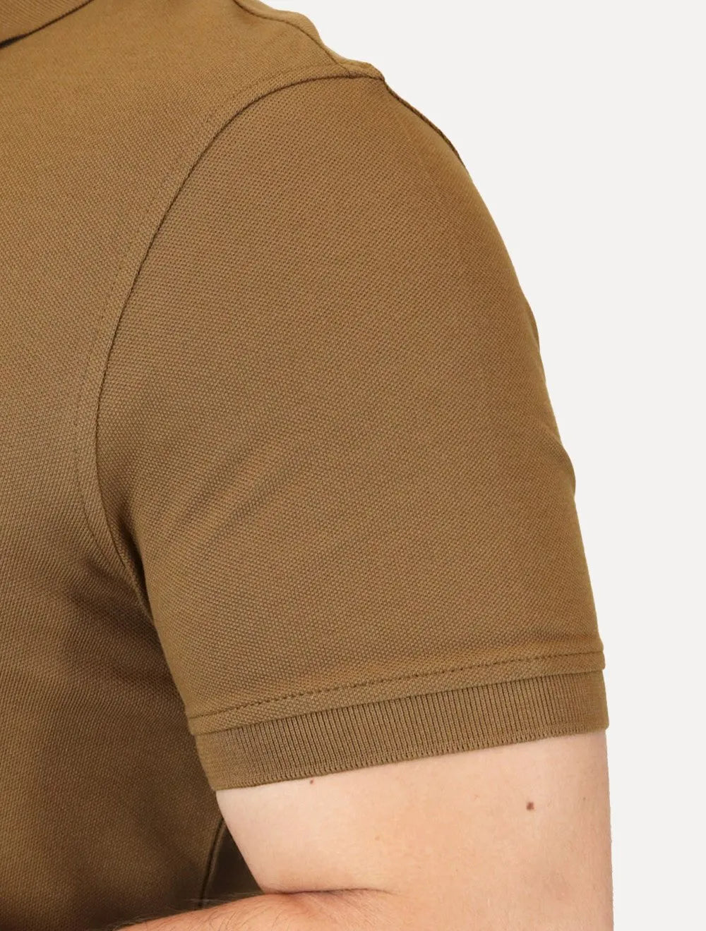 Polo Tommy Hilfiger Masculina Regular Piquet 1985 Marrom Médio