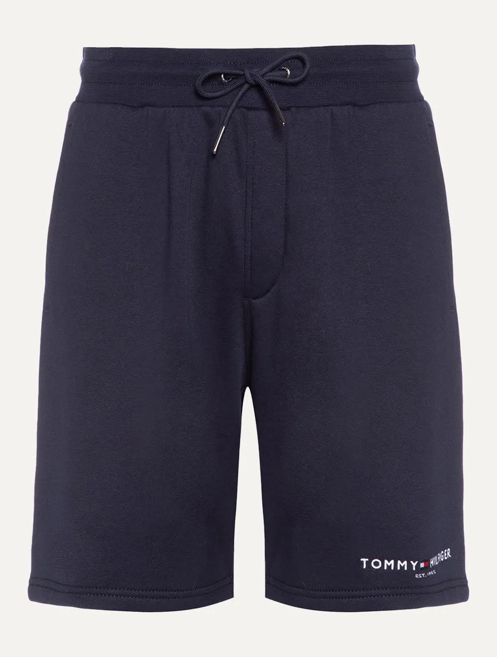 Bermuda Tommy Hilfiger Moletom Masculina Small Logo Azul Marinho
