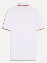 Polo Ellus Masculina Piquet Classic Easa Friso Dark Branca