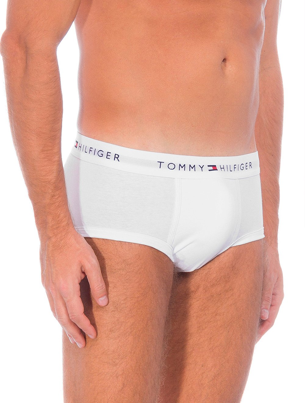 Cueca Tommy Hilfiger Cotton Stretch Brief Branca Pack 3UN