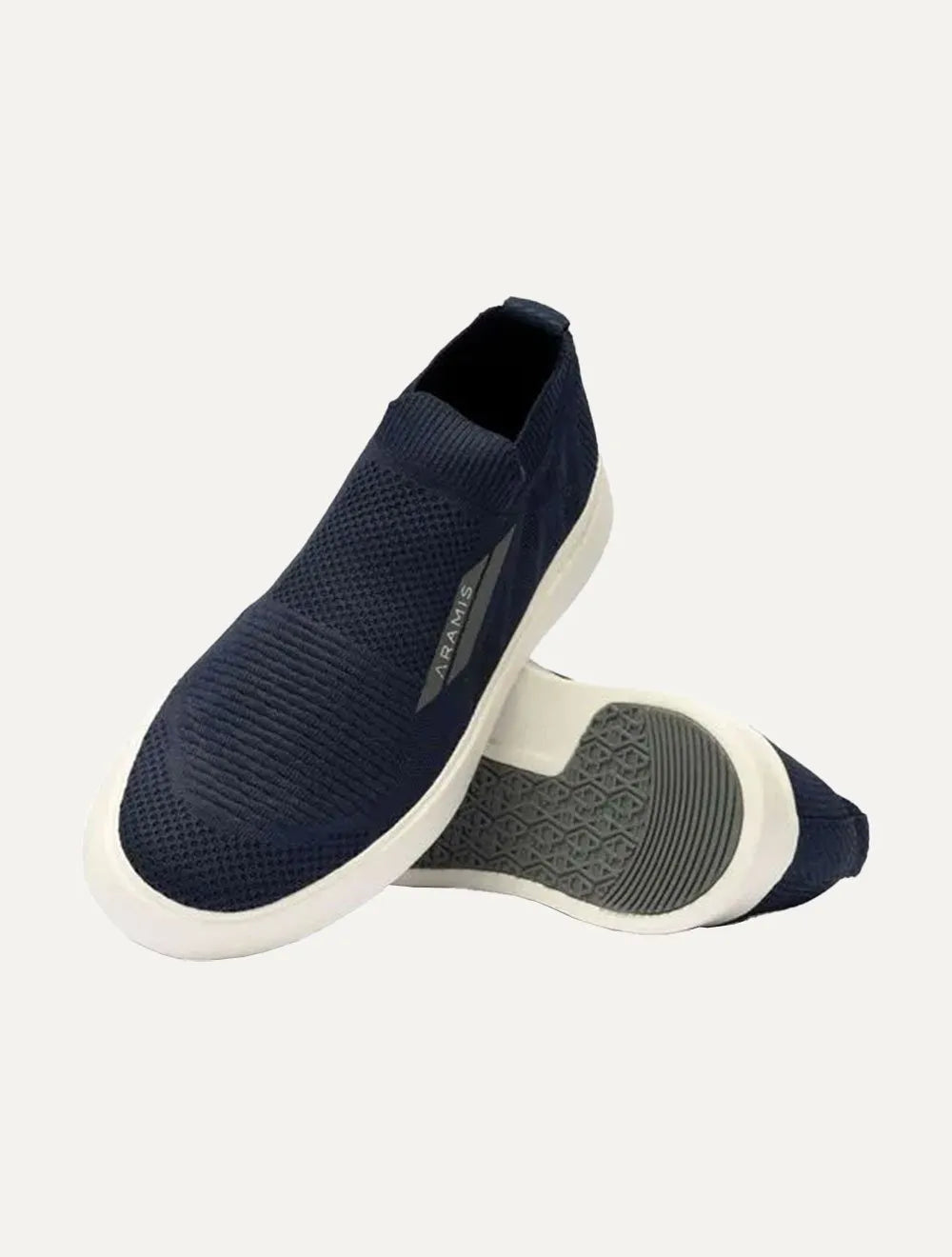 Tênis Aramis Masculino Slip On Journey K-nit Tan Azul Marinho