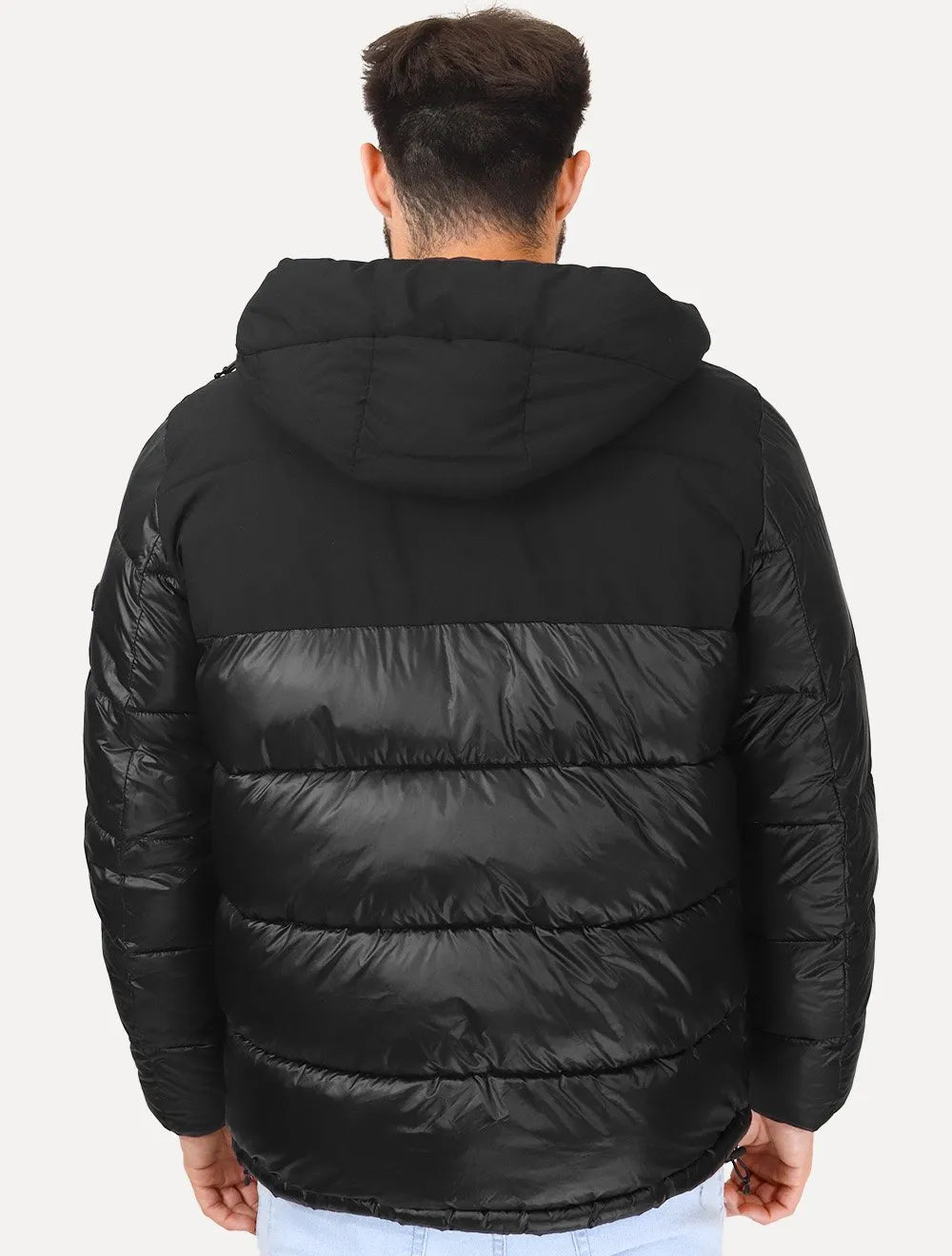 Jaqueta Calvin Klein Masculina Water Resistant Textura Dupla Preta