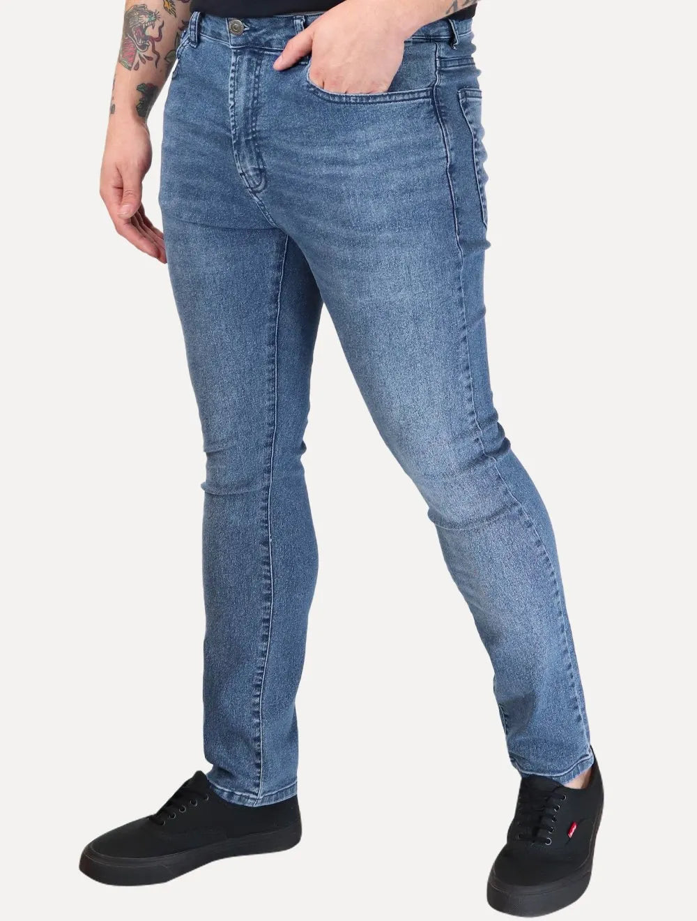 Calça John John Masculina Skinny Antuerpio Azul Médio