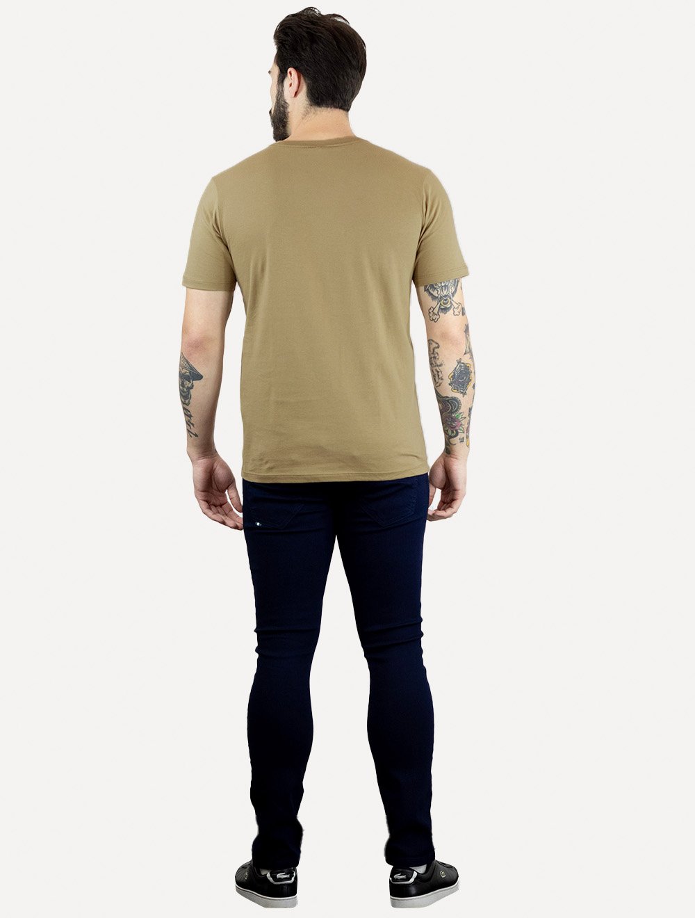 Camiseta John John Masculina Rubber Key Transfer Cáqui