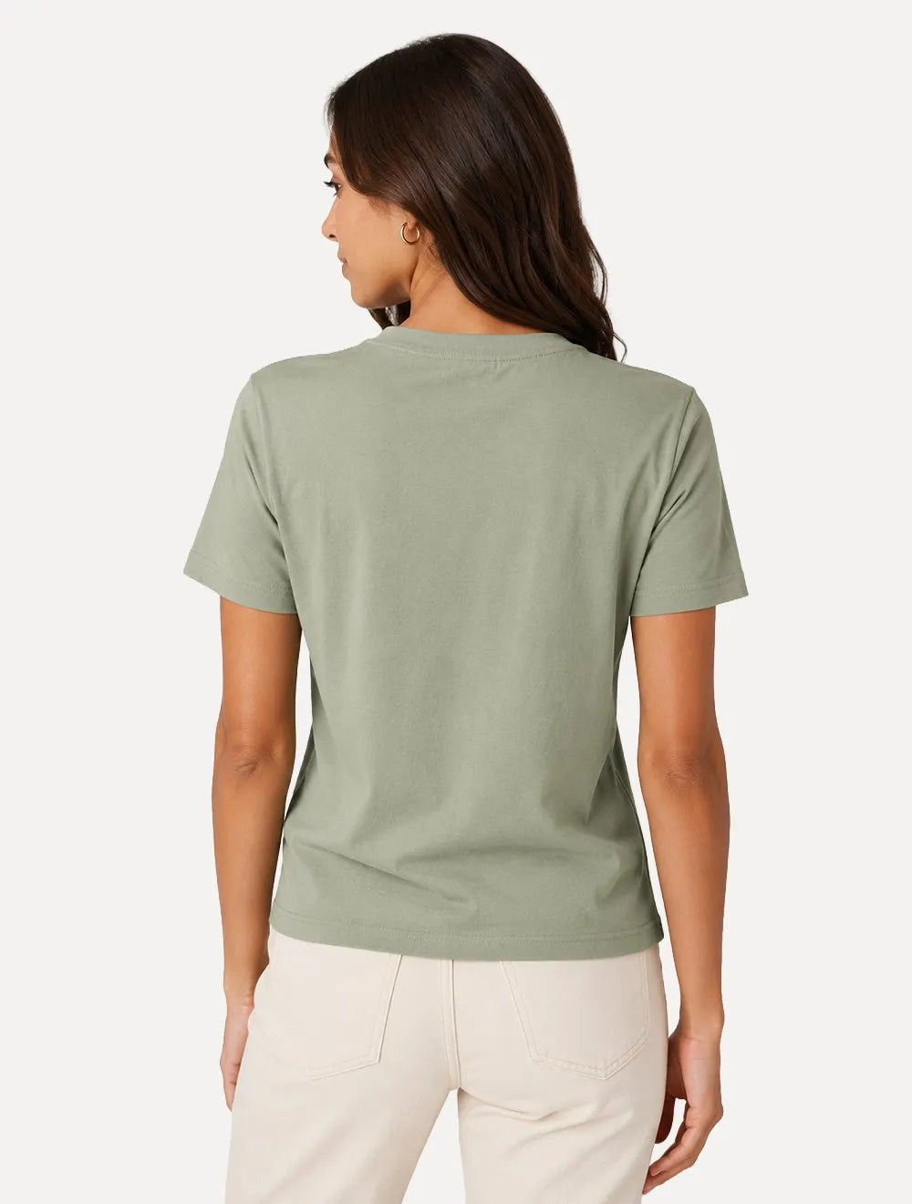 Camiseta Guess Feminina Los Angeles Embroidery Logo Verde Limão