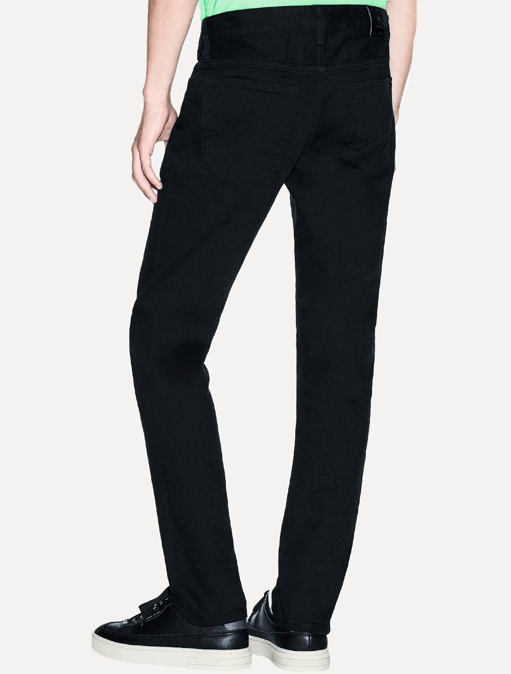 Calça Jeans Armani Exchange Masculina J14 Fleece Slim 5 Pockets Azul Marinho