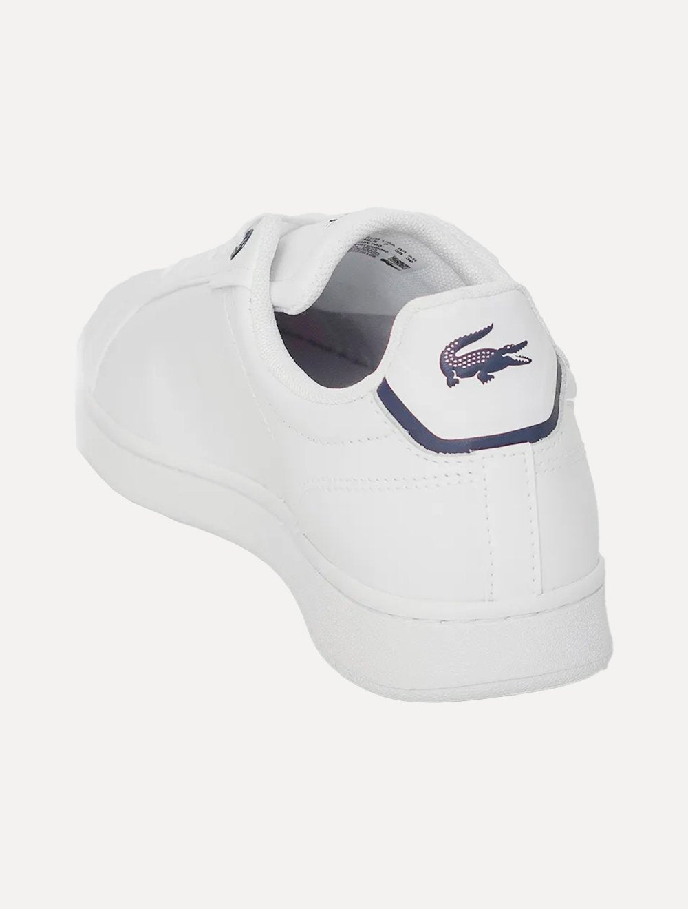 Tênis Lacoste Masculino Couro Carnaby Pro Leather Wht/Navy Branco