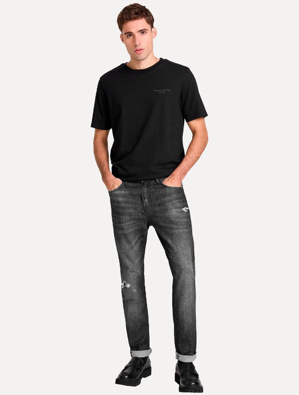 Camiseta John John Masculina Relaxed Fit Cosmic Cages Preto