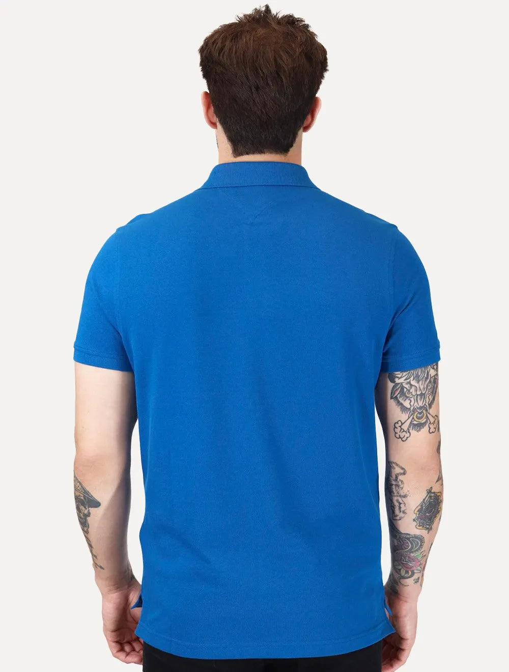 Polo Tommy Hilfiger Masculina Regular Piquet 1985 Vibrant Azul Royal