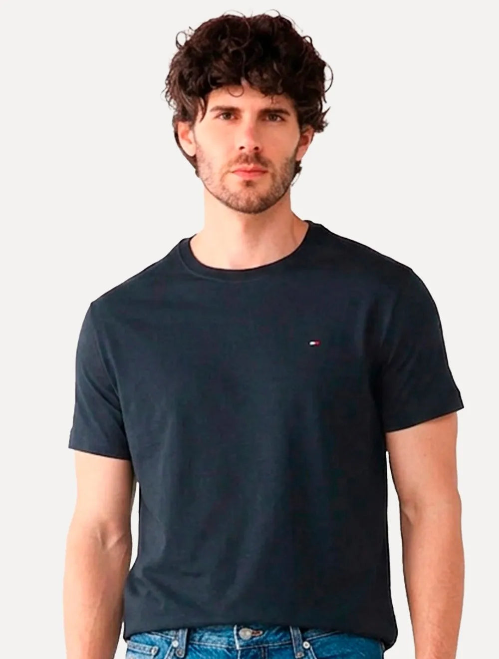 Camiseta Tommy Hilfiger Essential Cotton Tee Azul Marinho