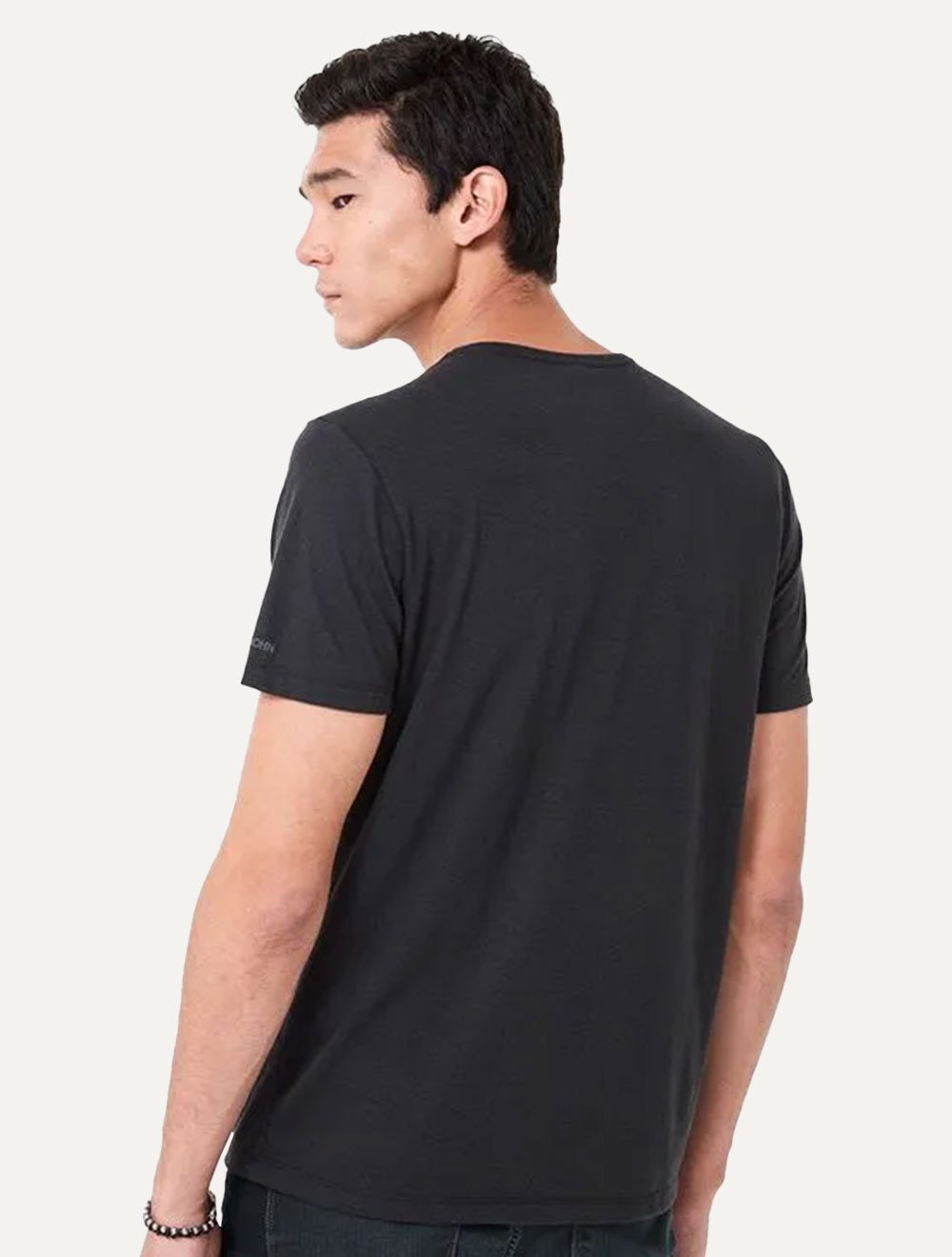 Camiseta John John Masculina Slim Ben Black Preto Mescla
