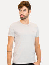 Camiseta Ellus Masculina Cotton Fine Grunge Gothic Classic Cinza Claro