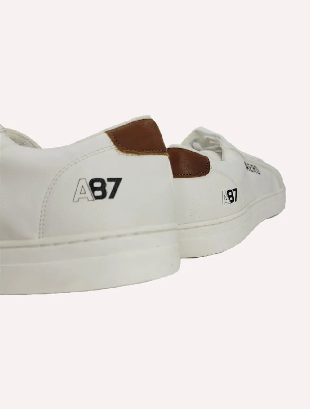 Tênis Aeropostale Masculino Casual Couro Aero A87 Marrom/Branco
