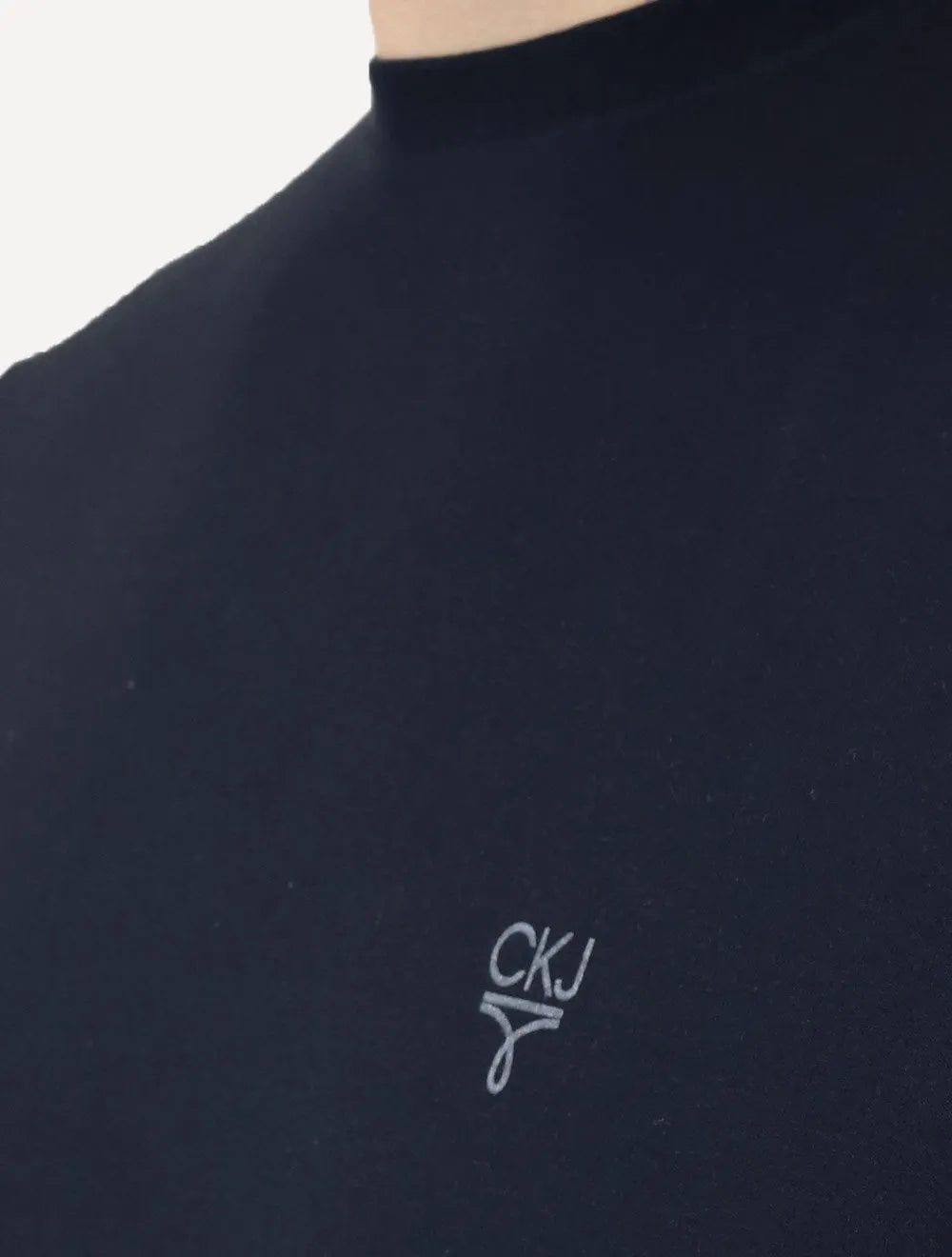 Camiseta Calvin Klein Jeans Masculina Light Omega Logo Azul Marinho