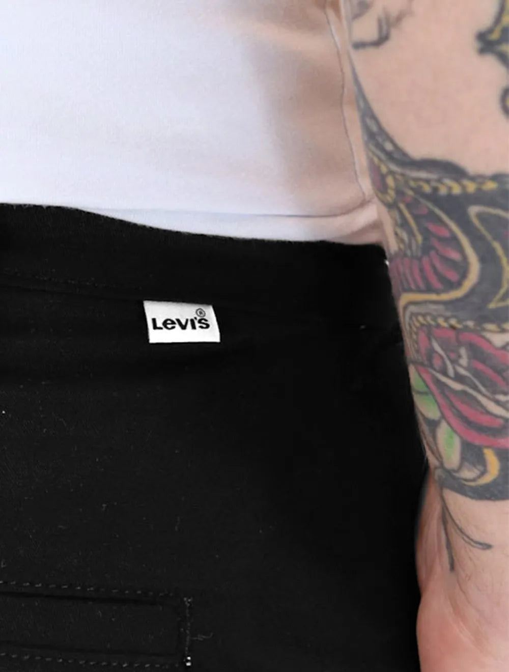 Bermuda Levis Masculina Sarja Chino Straight Preta