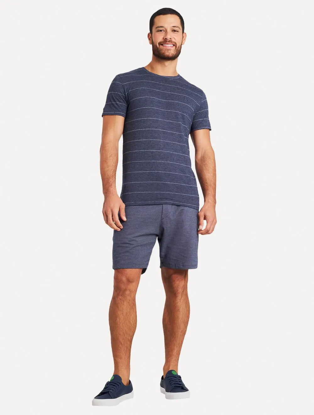 Camiseta Reserva Masculina Listrado Nice Azul Marinho