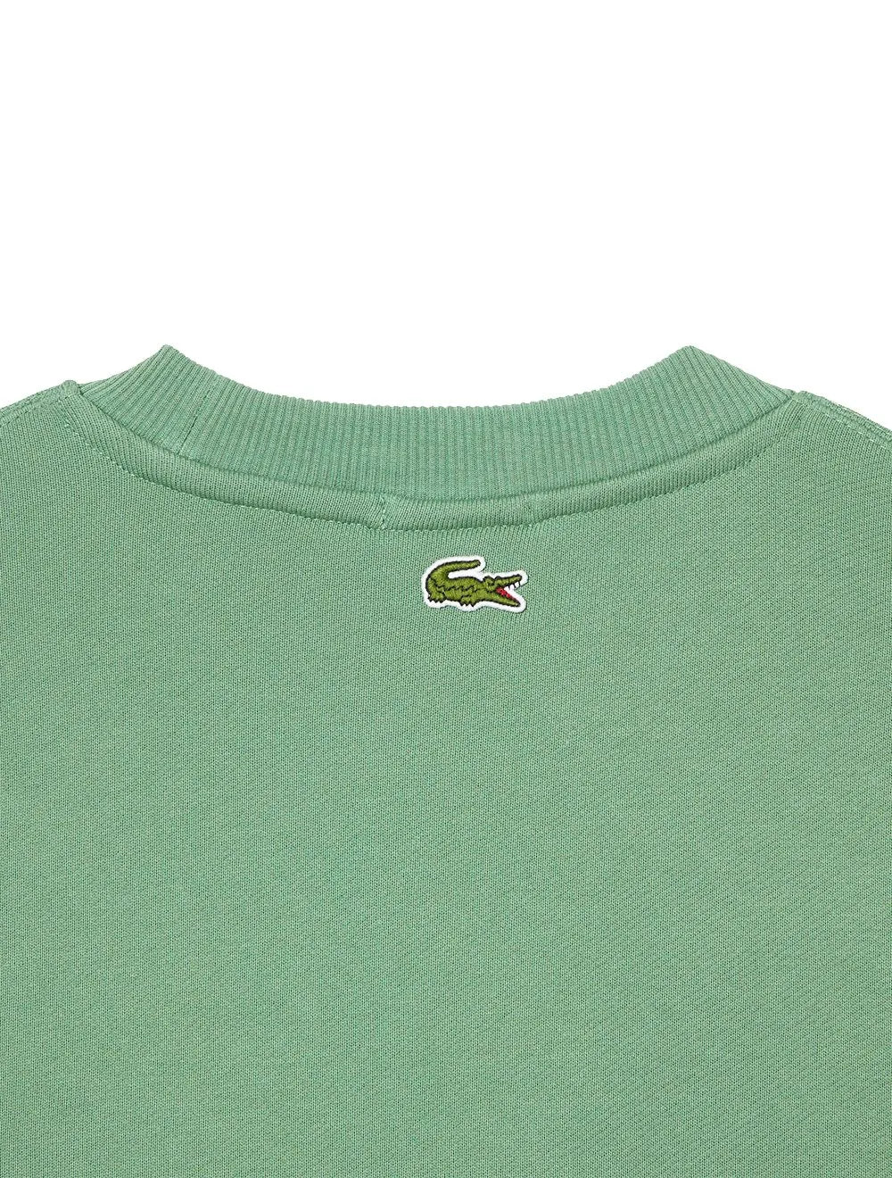 Moletom Lacoste Masculino Crewneck Loose Crocodile Badge Verde