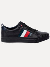 Tênis Tommy Hilfiger Masculino Couro Dino Black Preto