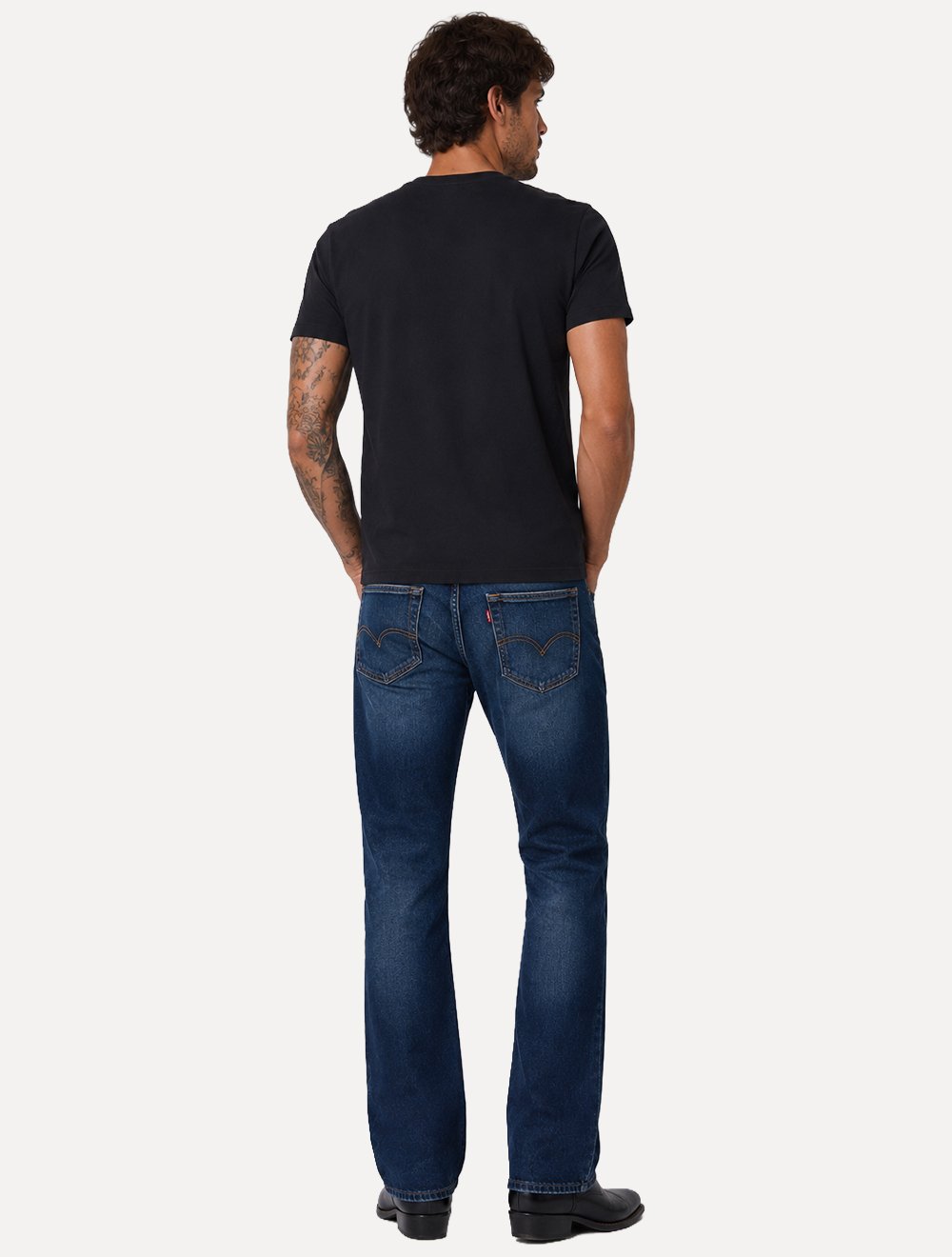 Calça Levis Jeans Masculina 517 Slim Bootcut Azul Escuro