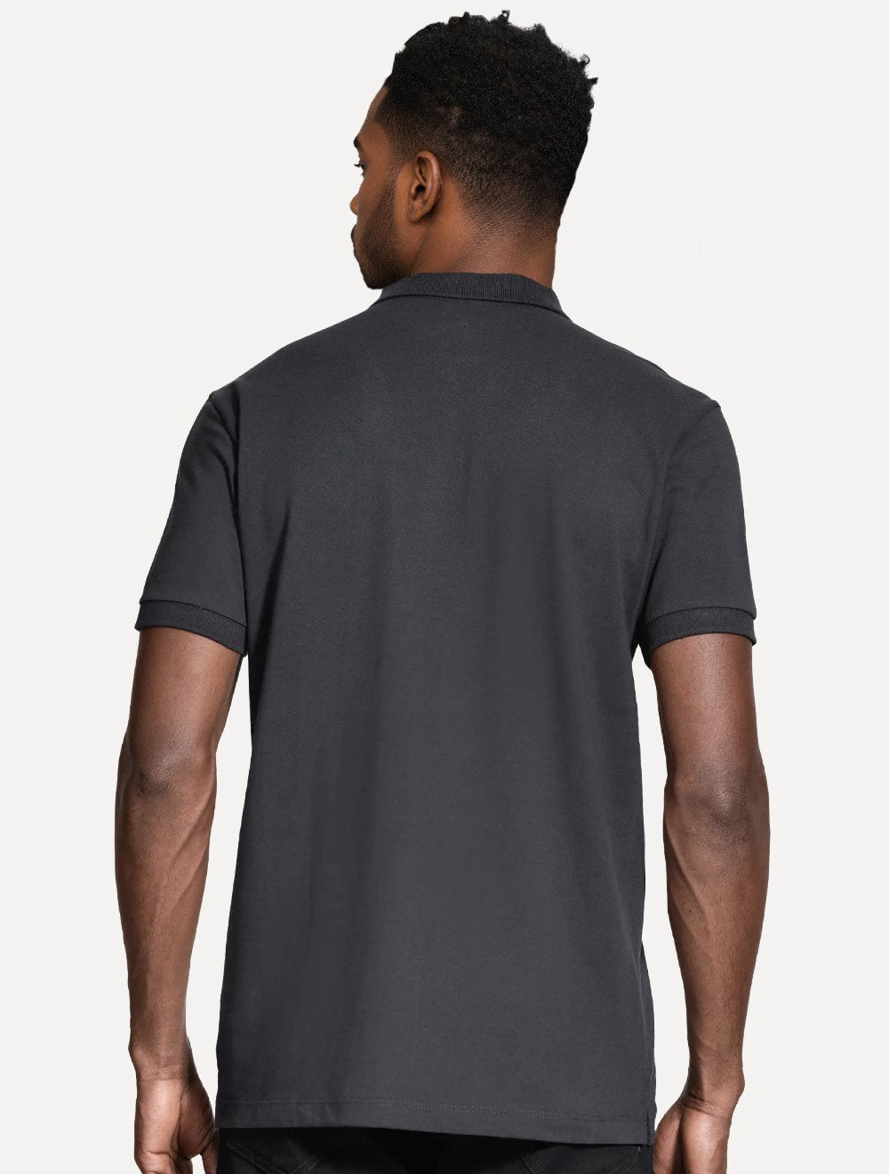 Polo Aramis Masculina Basic Piquet Mono Cinza Escuro