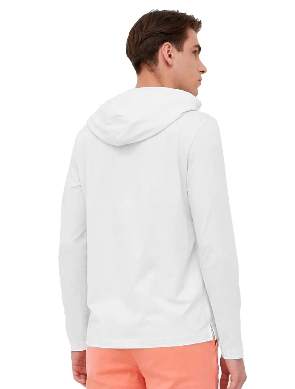 Camiseta Tommy Hilfiger Masculina Manga Longa Hooded Branca